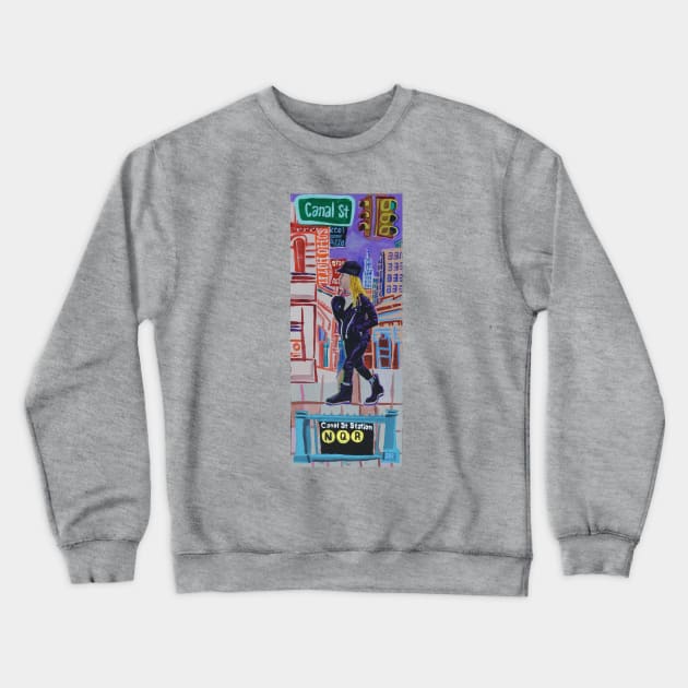 Canal Street Crewneck Sweatshirt by SPINADELIC